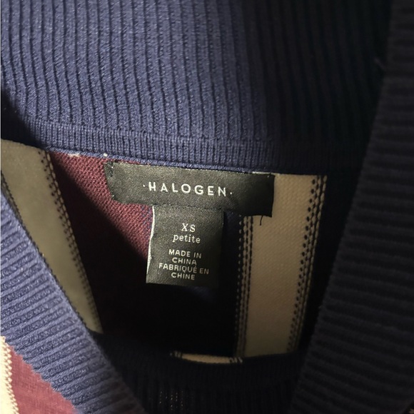 Halogen Multicolor Striped Ruffle Sweater - Picture 2 of 5